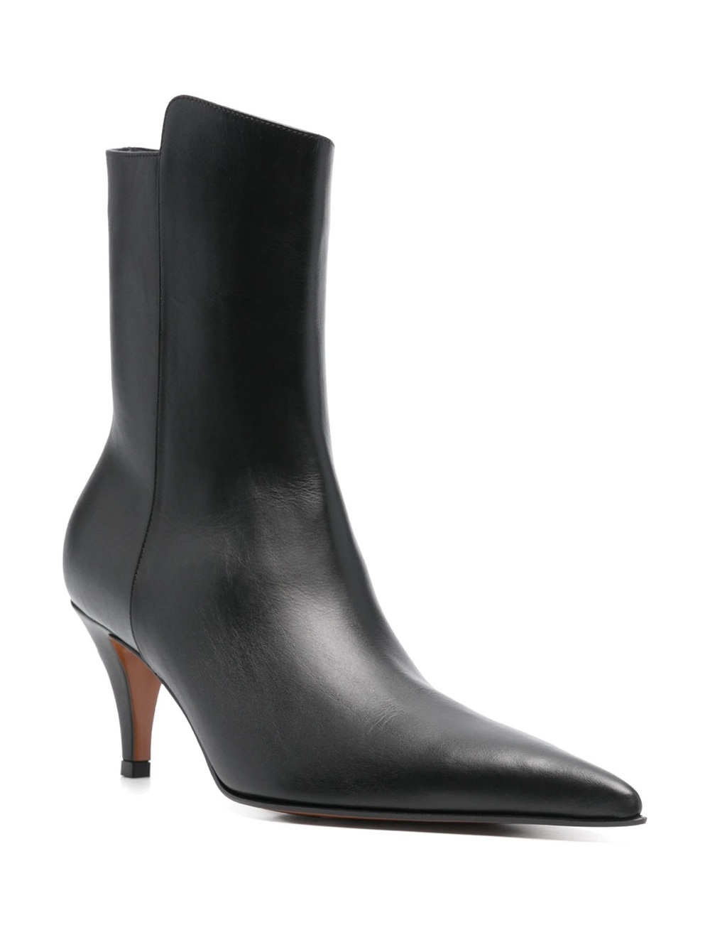 Alexander McQueen Birdee 80mm Leather Pointed Toe Boots Size 39